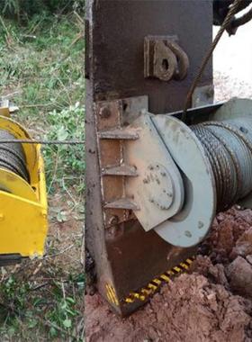 恒谐恒谐吊车双循环液压绞车带排绳器8吨起重机卷扬机