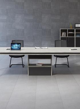 办公桌会议桌长条桌简约现代小型会议室接待培训桌洽谈室桌椅组合