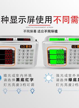 带轮折叠500公斤电子磅秤商用秤1000kg大型称重货物300KG台称加厚