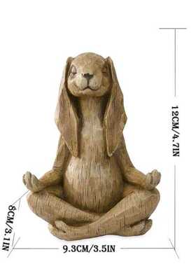 长耳兔子树脂摆件花园装饰动物雕塑摆件家居室外树脂工艺品