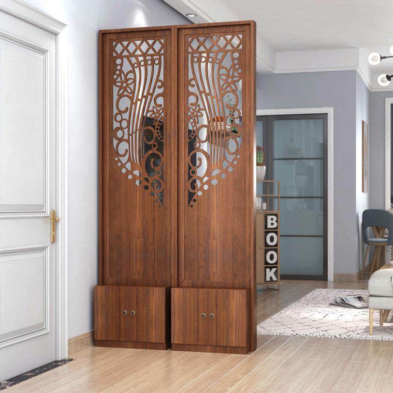 中式实木屏风隔断客厅简约现代简易镂空进门玄关隔断柜进门鞋柜,淘宝优惠券,粉丝福利购,淘宝优惠卷