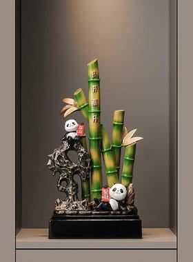 节节高升竹子玄关装饰摆件高级感小众客厅工艺品乔迁新居开业礼物