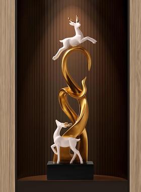 风生水起入户玄关招财摆件轻奢高级感客厅电视边柜装饰品搬家礼物