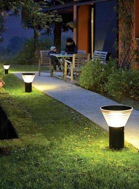 太阳能灯户外花园庭院草坪灯家用超亮照明柱头灯路灯防水壁灯室外