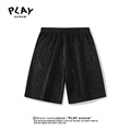 新款 子 官方短裤 PLAY 2025年夏季 运动休闲宽松裤 AVMXW 潮牌情侣款