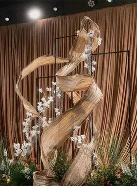 婚庆布幔舞台背景打底布幔背景纱幔婚庆道具婚庆吊顶布幔幕布帷幔