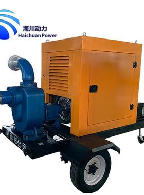 自吸式移动高压防汛水泵车高扬程大流量应急泵车6/8寸/10寸/12寸