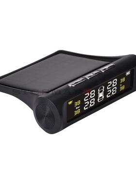 太阳能胎压监测支持中文英语日语俄语语音播报胎压监测器