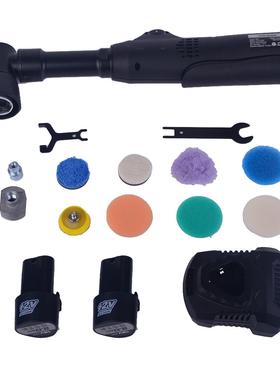 热款汽车抛光打蜡电动清洁套装洗车海绵无线电抛光机锂电