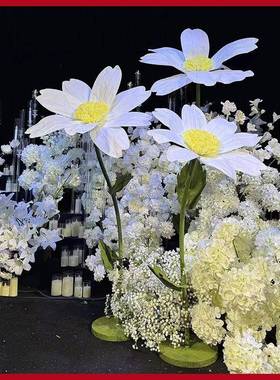 摄影棚拍摄道具仿真假花晶菊婚庆礼堂装饰道具成品巨型道具摆件花