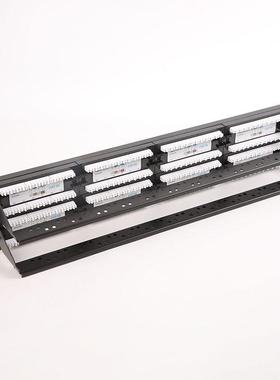 直售彩色六类24口网络配线架D类48口带支架配线架