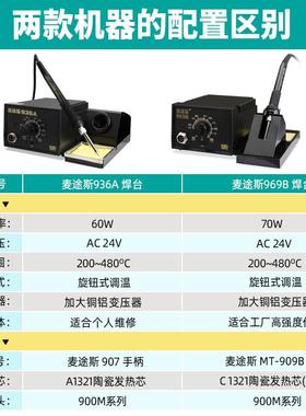 工业焊台936A恒温焊接家用维修工具套装内热式焊锡枪可调温电烙铁
