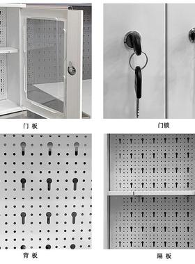 工具柜加厚吊柜挂墙壁上铁柜车间五金工具收纳柜车库可视储物柜