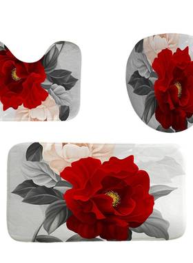 数码印花家居浴室装饰浴帘涤纶防水防霉布浴室淋浴隔断帘