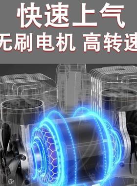 喷漆盛田空压机小型220V无油空气压缩机便携式高压冲气泵