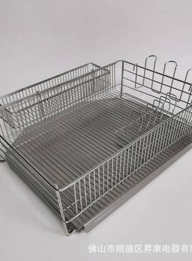 厨房餐具沥水架台面水槽边碗碟架201不锈钢多功能沥水碗盘架