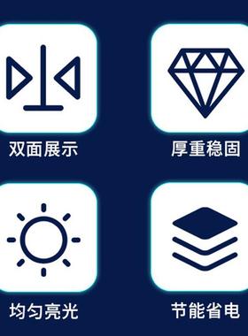 各种规格双面厕所吸塑广告灯箱UV防水LED侧招牌厕所灯门头灯箱