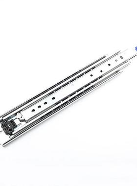 76宽带锁重型滑轨加厚工业三节承重导轨侧装抽屉货柜房车改装轨道