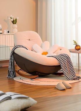 2023新款沙发椅小户型出租屋单人沙发企鹅摇摇椅客厅阳台休闲躺椅