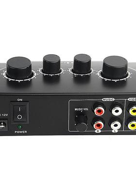 karaoke功放前级卡拉OK效果器混音器混响器调迷你调音台