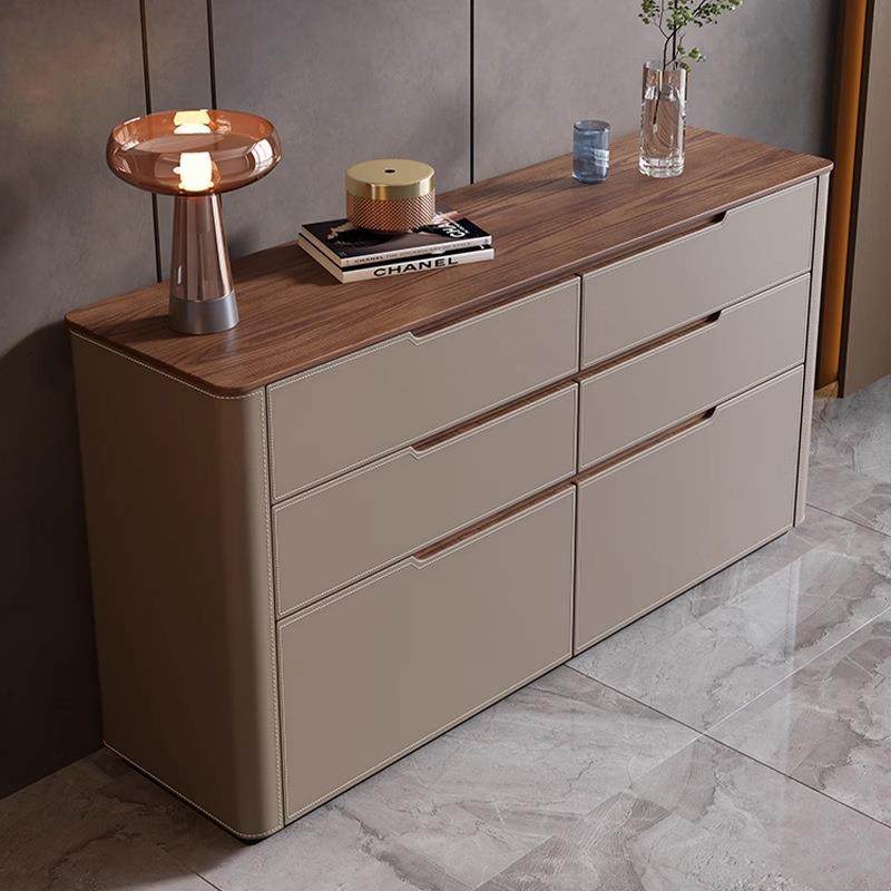 家用卧室床尾收纳柜中古风马鞍皮客厅餐边柜隔断柜门口靠墙储物柜,淘宝优惠券,粉丝福利购,淘宝优惠卷