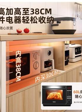 厨房收纳置物架落地多层微波炉烤箱柜多功能储物柜蔬菜锅具收纳架