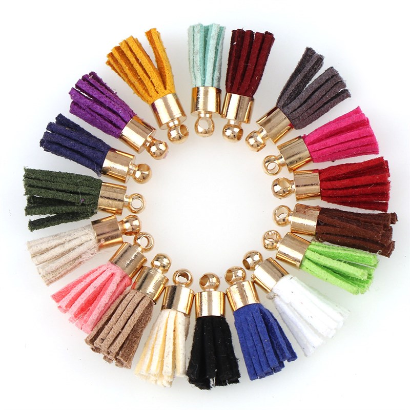 推荐10~30pcs mixed Types Tassel Findings Flower Silk Polyest - 图2