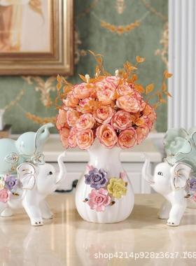 葫芦招财白菜象新房乔迁礼品创意工艺品客厅电视柜酒柜办公室摆设