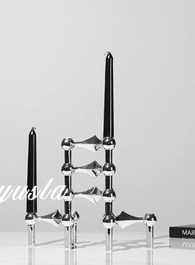 爆款简约法式烛台玄关柜客厅桌面售楼部酒店餐厅民宿摆件软装