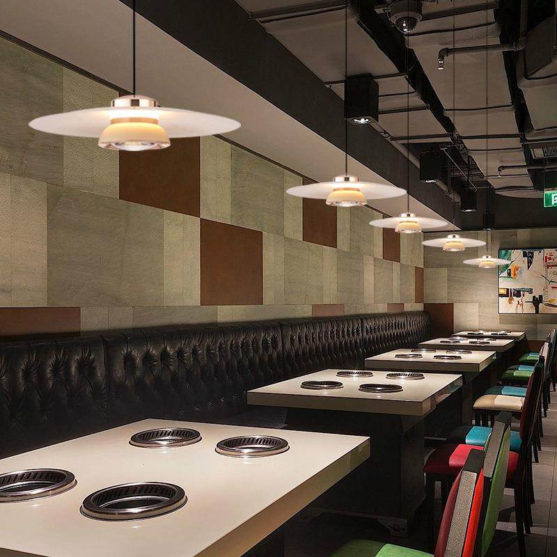 北欧极简卧室床头吊灯飞碟高级感吊线灯轻奢吧台餐厅灯单头小吊灯,淘宝优惠券,粉丝福利购,淘宝优惠卷