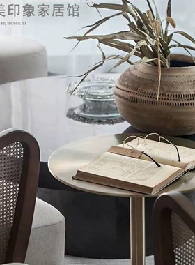 侘寂风粗陶花瓶花器古典风手工陶瓷罐东南亚风摆件民宿饰品软装饰