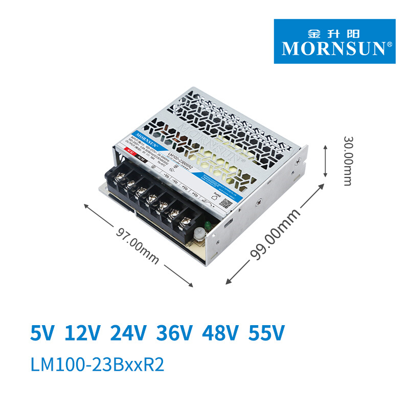 100W开关电源LM100-23B12R2超小体积12v24v5v15v36v48v54 - 图0