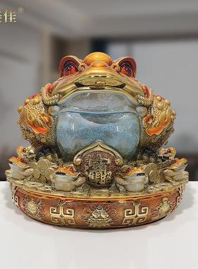 04铜490449纳财金摆件招财茶台摆件办公中室式全摆蟾件