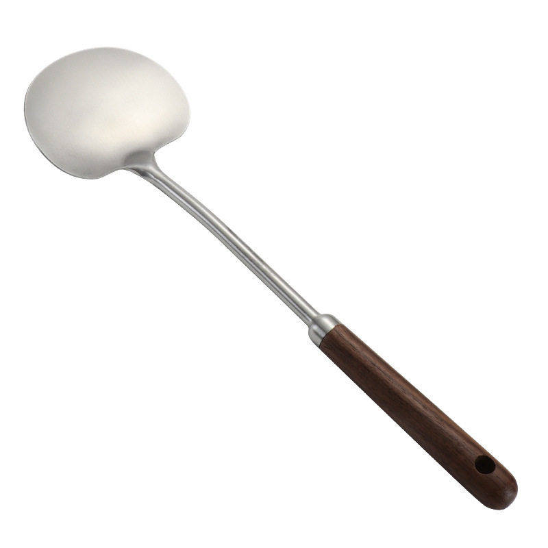 304不锈钢胡桃木蘑菇铲家用迷你炒菜铲子小号不粘锅专用铁铲炒勺,淘宝优惠券,粉丝福利购,淘宝优惠卷