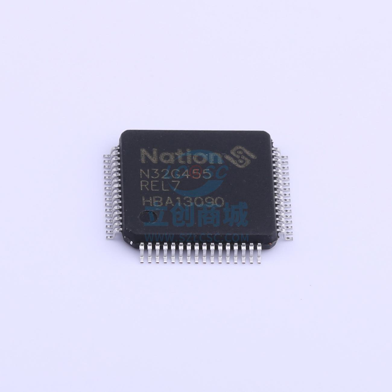 单片机(MCU/MPU/SOC) N32G455REL7 LQFP-64 Nations(国民技术) - 图1