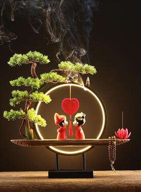 结婚礼物新婚送闺蜜新人卧室客厅创意实用摆件七夕情人节高档礼品