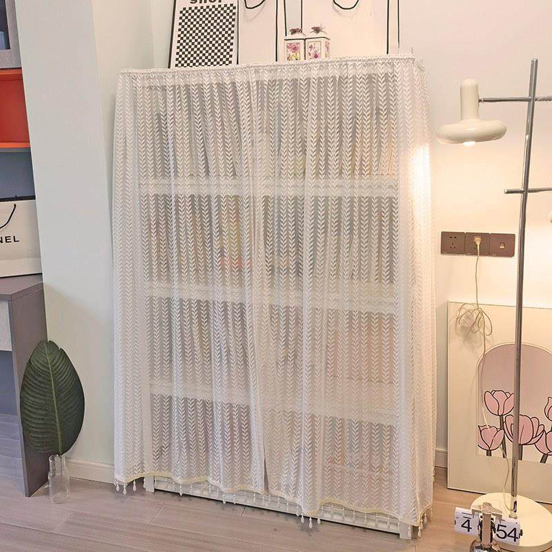 褶皱魔术贴防尘帘衣柜遮挡帘书柜书架鞋柜帘子橱柜柜子简约门帘,淘宝优惠券,粉丝福利购,淘宝优惠卷