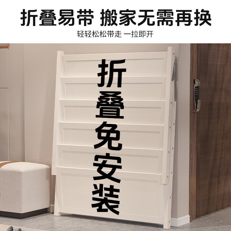 可折叠鞋架多层家用门口窄小鞋柜免安装一体式2025新款鞋子收纳柜 - 图1