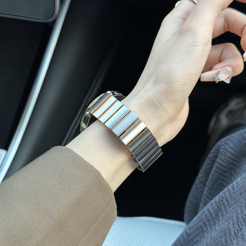 MAPXWS适用新款华为gt5/4 41mm表带女金属不锈钢表带gt3/2/Pro保时捷表带watch4/watch3pro表带荣耀GS3i男女 - 图1