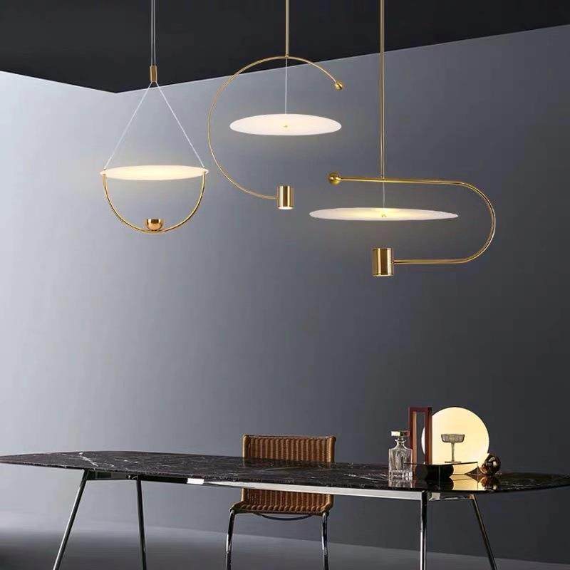 设计欧网红吊灯北艺术餐厅师环简约卧室创意形个性样板房装饰灯具,淘宝优惠券,粉丝福利购,淘宝优惠卷
