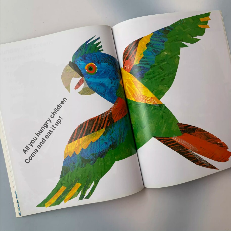 英文原版绘本 今天是星期一 Eric Carle Today Is Monday 3-6岁 吴敏兰张湘君推荐艾瑞卡尔爷爷