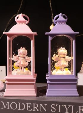 梦幻天使少女提灯风灯厂家直销客厅卧室音乐灯光氛围装饰品摆件