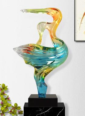 直销酒店雕塑摆件玄关装饰会所大厅别墅摆饰办公室现代简约艺术品