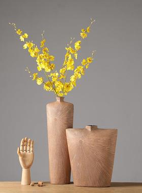 现代简约创意家居艺术品厂家销售装饰斜纹花瓶办公室装饰