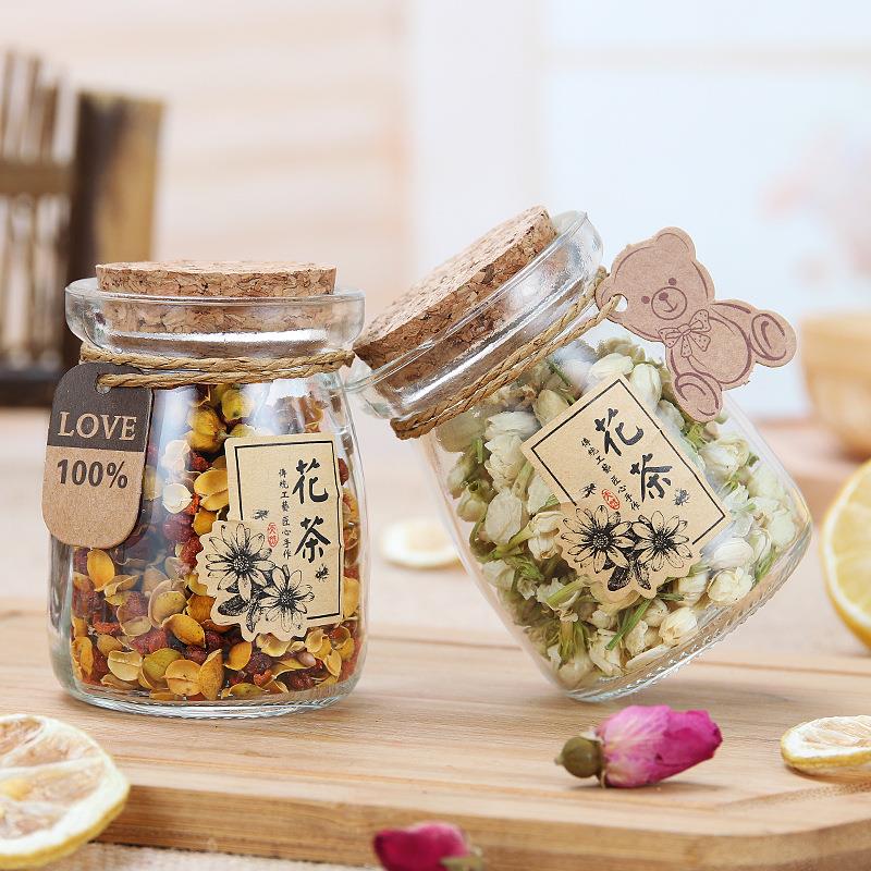 木塞玻璃瓶花茶瓶迷你花茶收纳瓶喜糖罐花茶包装玫瑰花茶瓶玻璃瓶 - 图3
