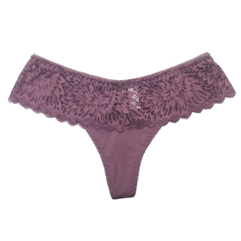 网红Lace Sexy G-String T Back Thongs Women's Panties Und-图3