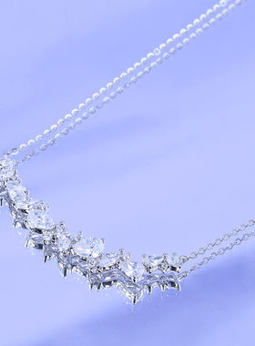 S925纯银 紫藤花系列微笑手链项链盛放女轻奢心动生日礼物