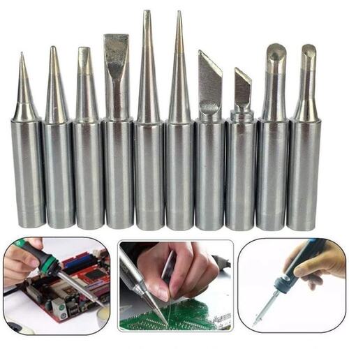 极速10Pcs Lead Free Soldering Iron Tip 900M-T I/B/2.4D/S3/1. - 图2
