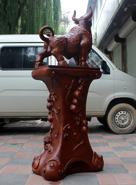 开业礼品招财牛摆件牛气冲天摆件落地办公室招财工艺品牛公司送礼