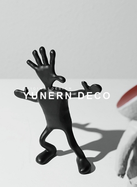 简约现代样板房间售楼处酒店抽象艺术人物雕塑摆件家居软装饰品